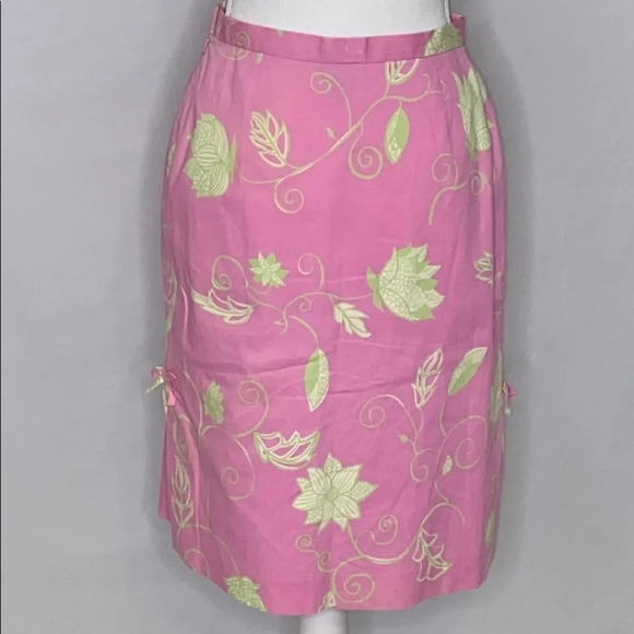 Tibi Pencil Skirt with Side Splits and Bows - Sz 4 - Picture 4 of 6